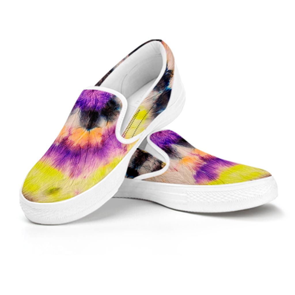 Spiral Hippie Tie Dye Women's Slip On Sneakers-grizzshop