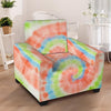 Spiral Tie Dye Armchair Cover-grizzshop