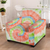 Spiral Tie Dye Armchair Cover-grizzshop