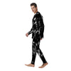 Spiral Tie Dye Black Backed Print Men's Pajamas-grizzshop