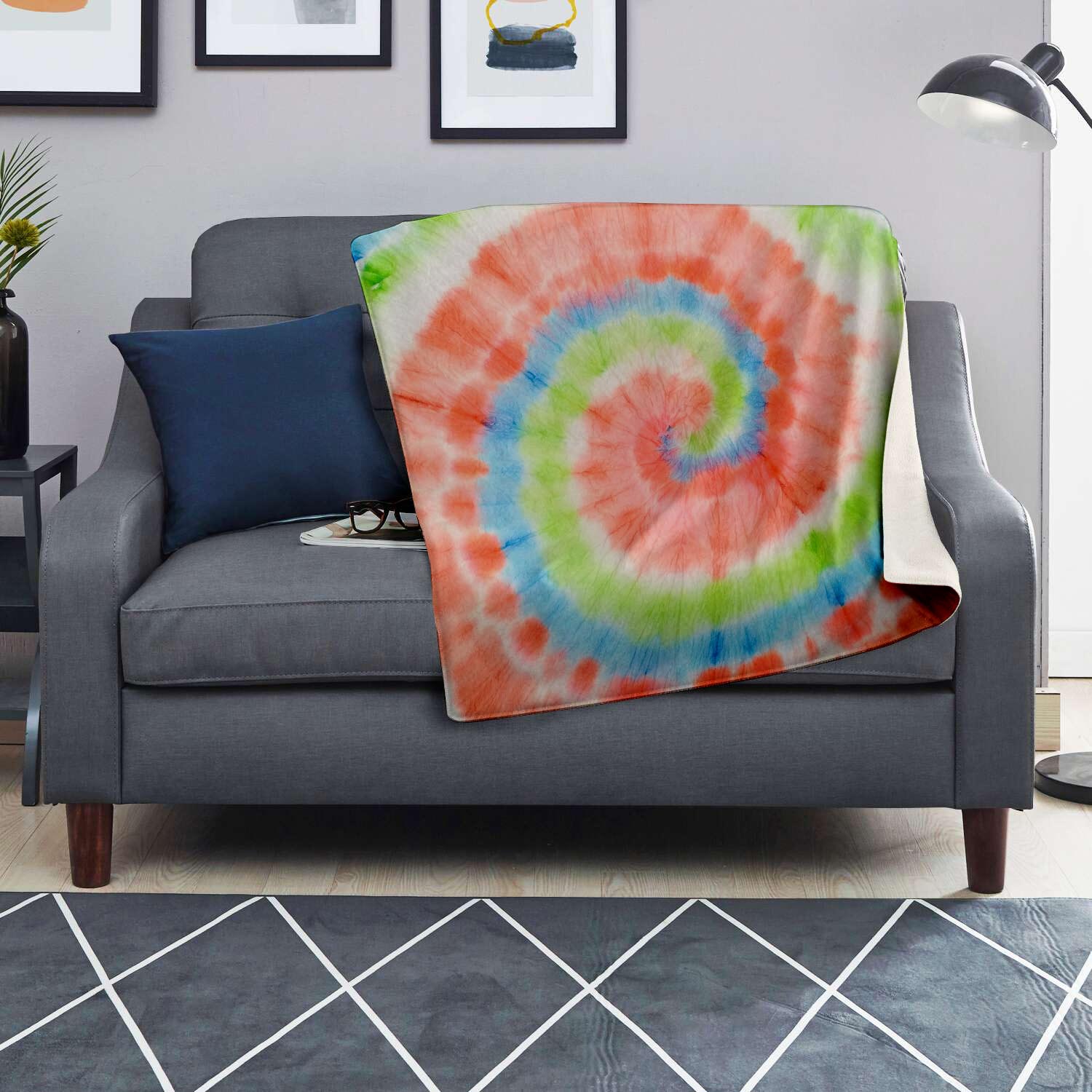 Spiral Tie Dye Blanket-grizzshop