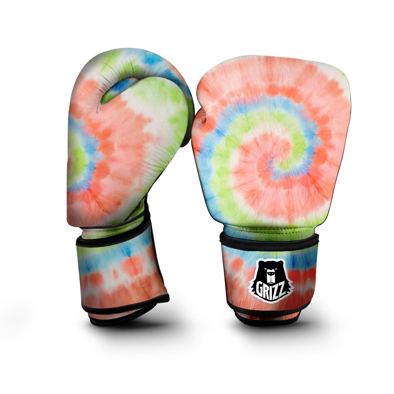 Spiral Tie Dye Boxing Gloves-grizzshop