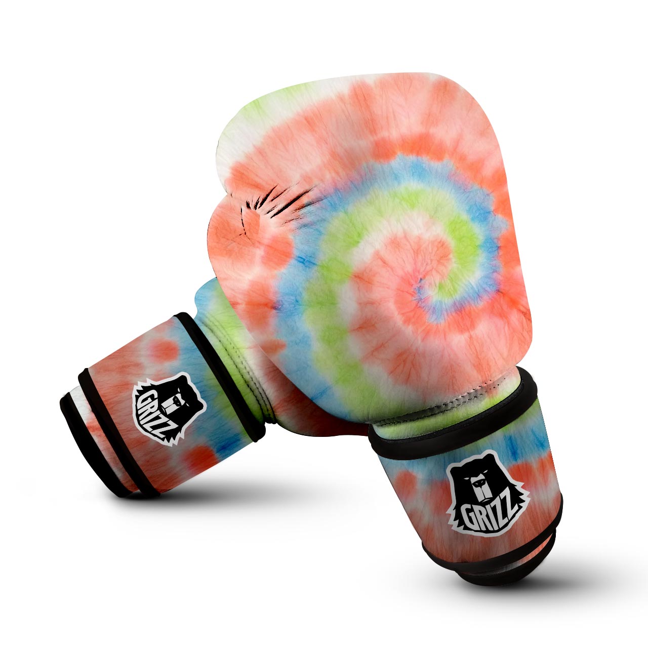 Spiral Tie Dye Boxing Gloves-grizzshop