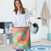 Spiral Tie Dye Laundry Basket-grizzshop