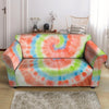 Spiral Tie Dye Loveseat Cover-grizzshop