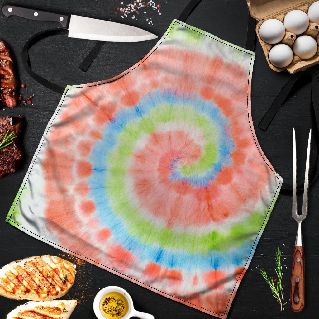 Spiral Tie Dye Men's Apron-grizzshop