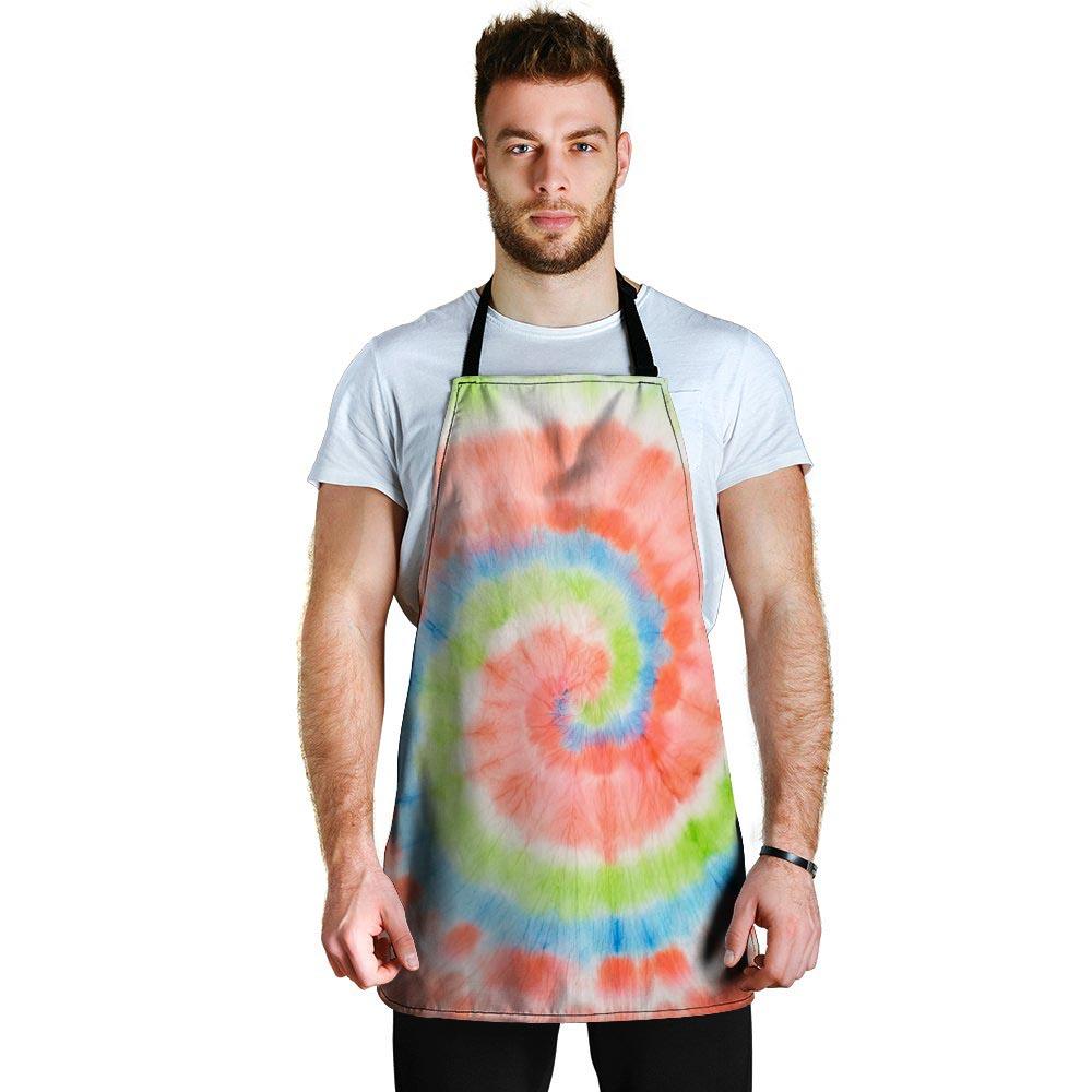 Spiral Tie Dye Men's Apron-grizzshop