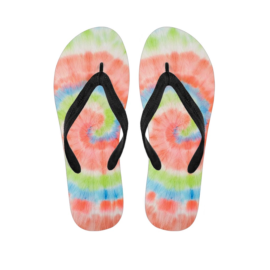 Spiral Tie Dye Men's Flip Flops-grizzshop