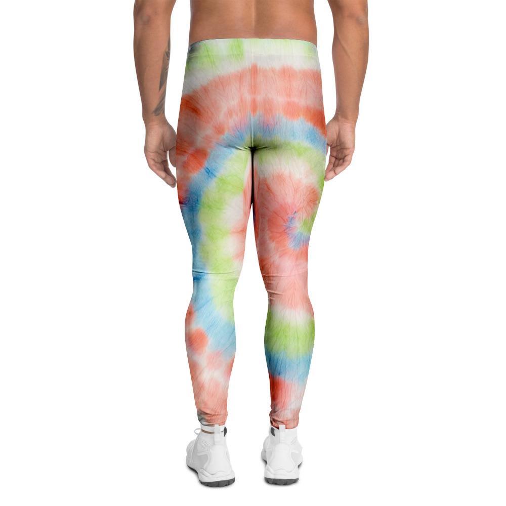 Spiral Tie Dye Men's Leggings-grizzshop