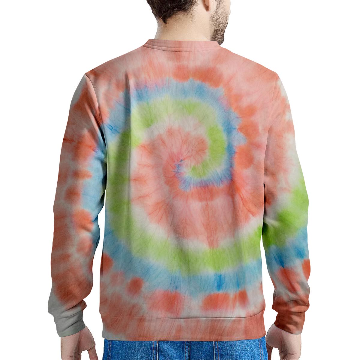 Spiral Tie Dye Men's Sweatshirt-grizzshop