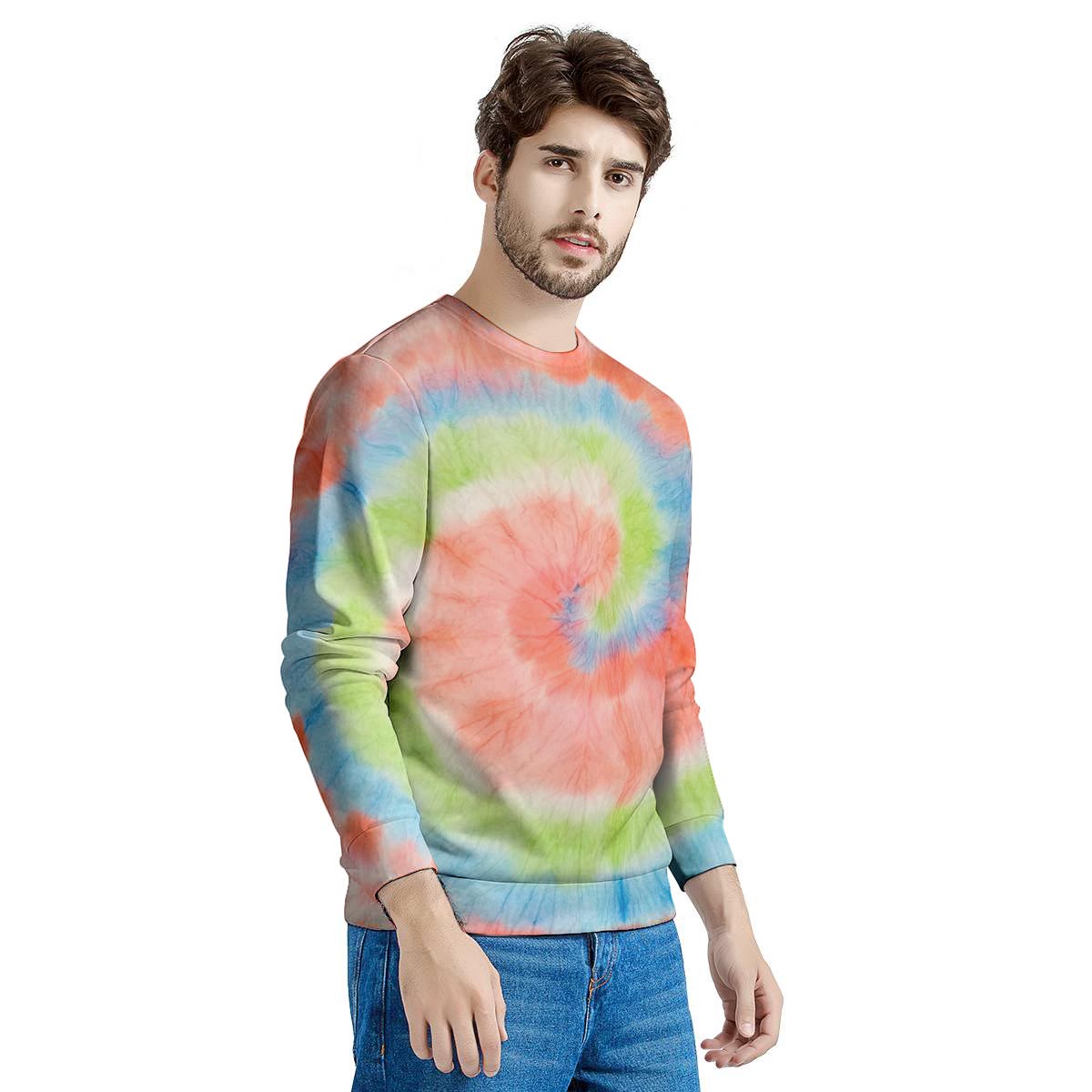 Spiral Tie Dye Men's Sweatshirt-grizzshop