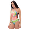 Spiral Tie Dye One Piece Swimsuite-grizzshop