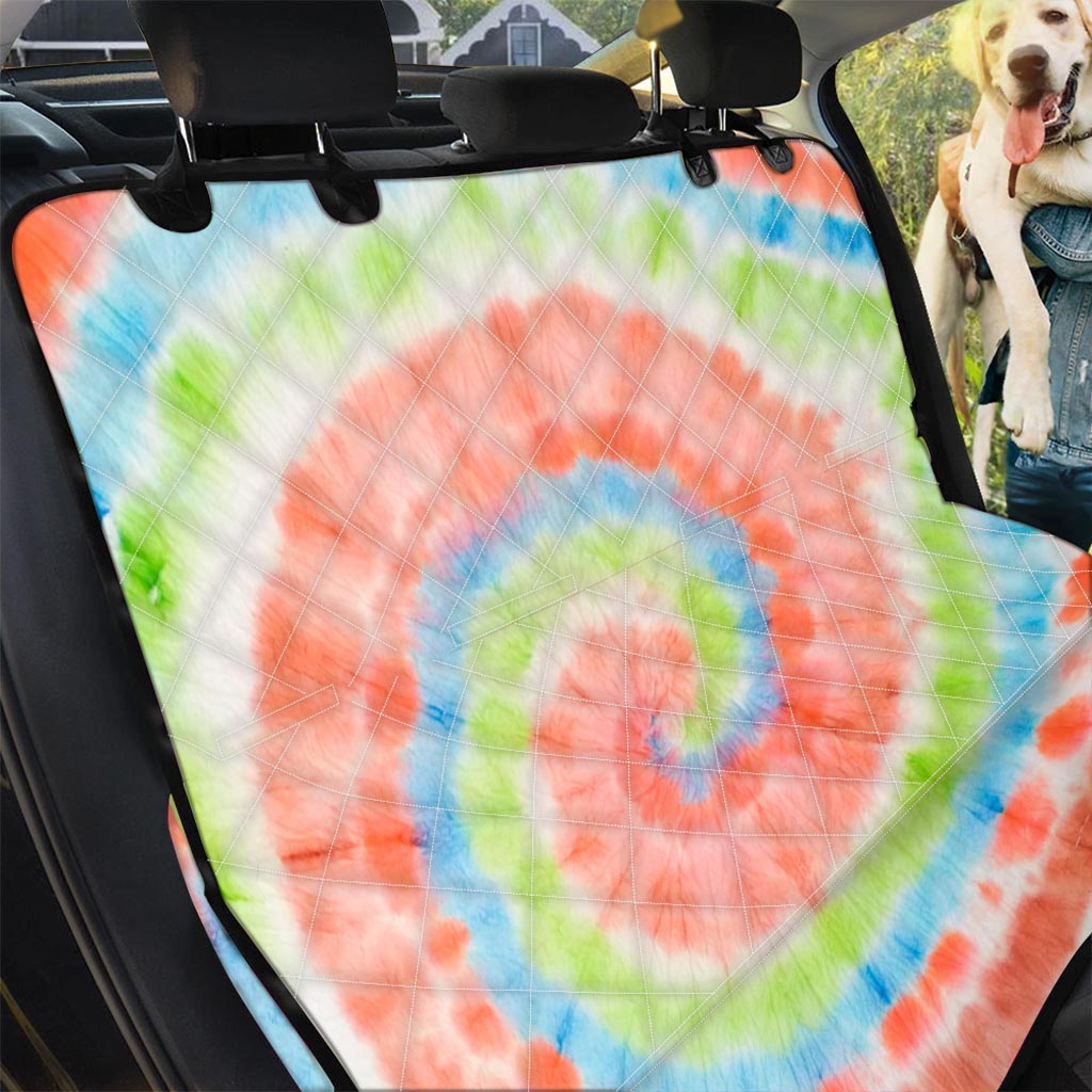 Spiral Tie Dye Pet Car Seat Cover-grizzshop