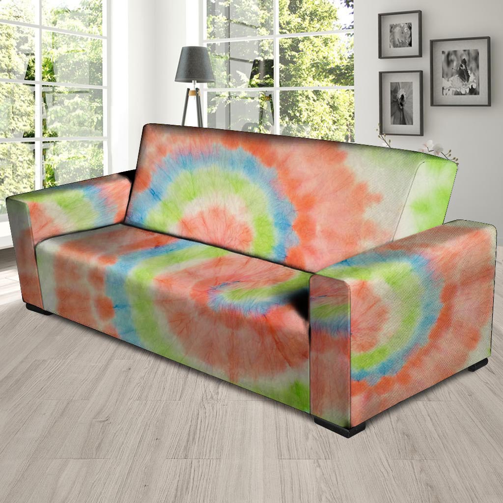 Spiral Tie Dye Sofa Cover-grizzshop