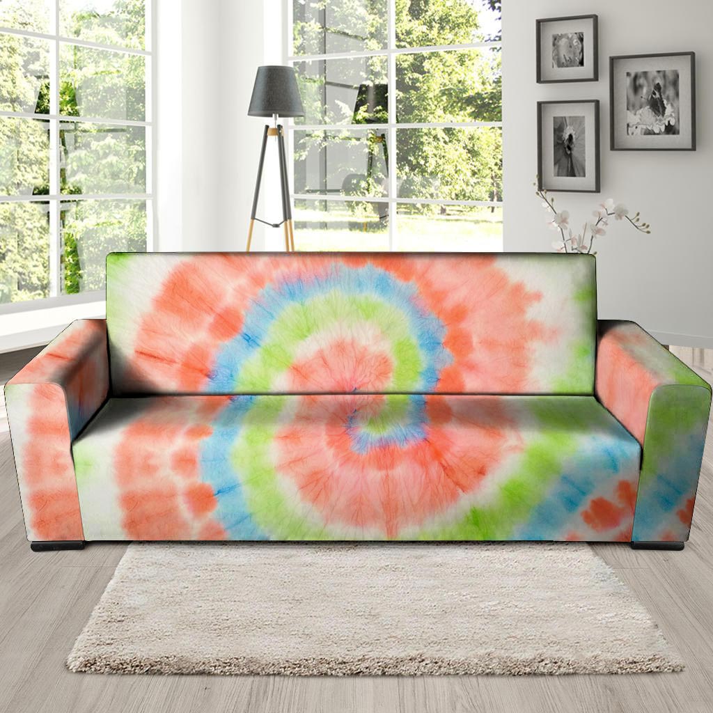 Spiral Tie Dye Sofa Cover-grizzshop