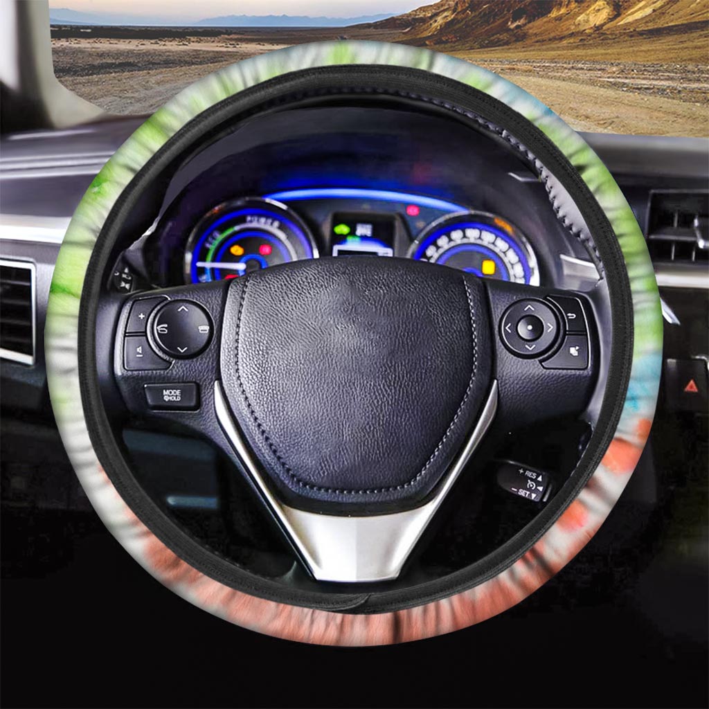 Spiral Tie Dye Steering Wheel Cover-grizzshop