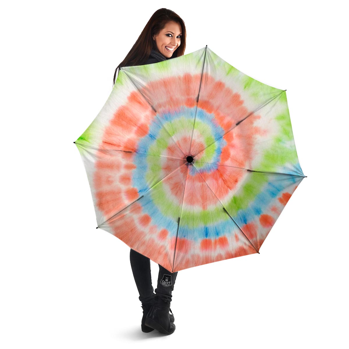 Spiral Tie Dye Umbrella-grizzshop