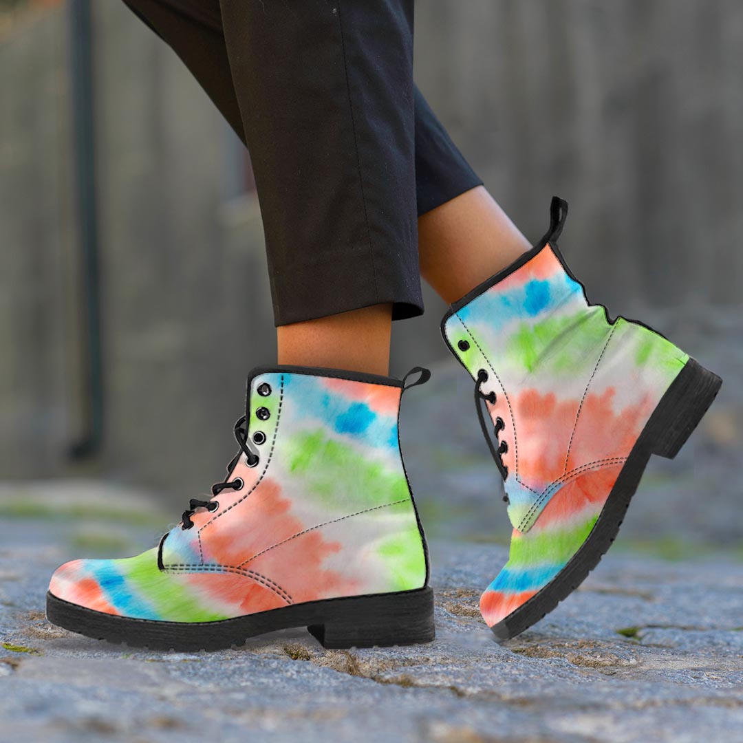 Spiral Tie Dye Women's Boots-grizzshop