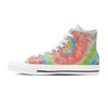 Spiral Tie Dye Women's High Top Shoes-grizzshop