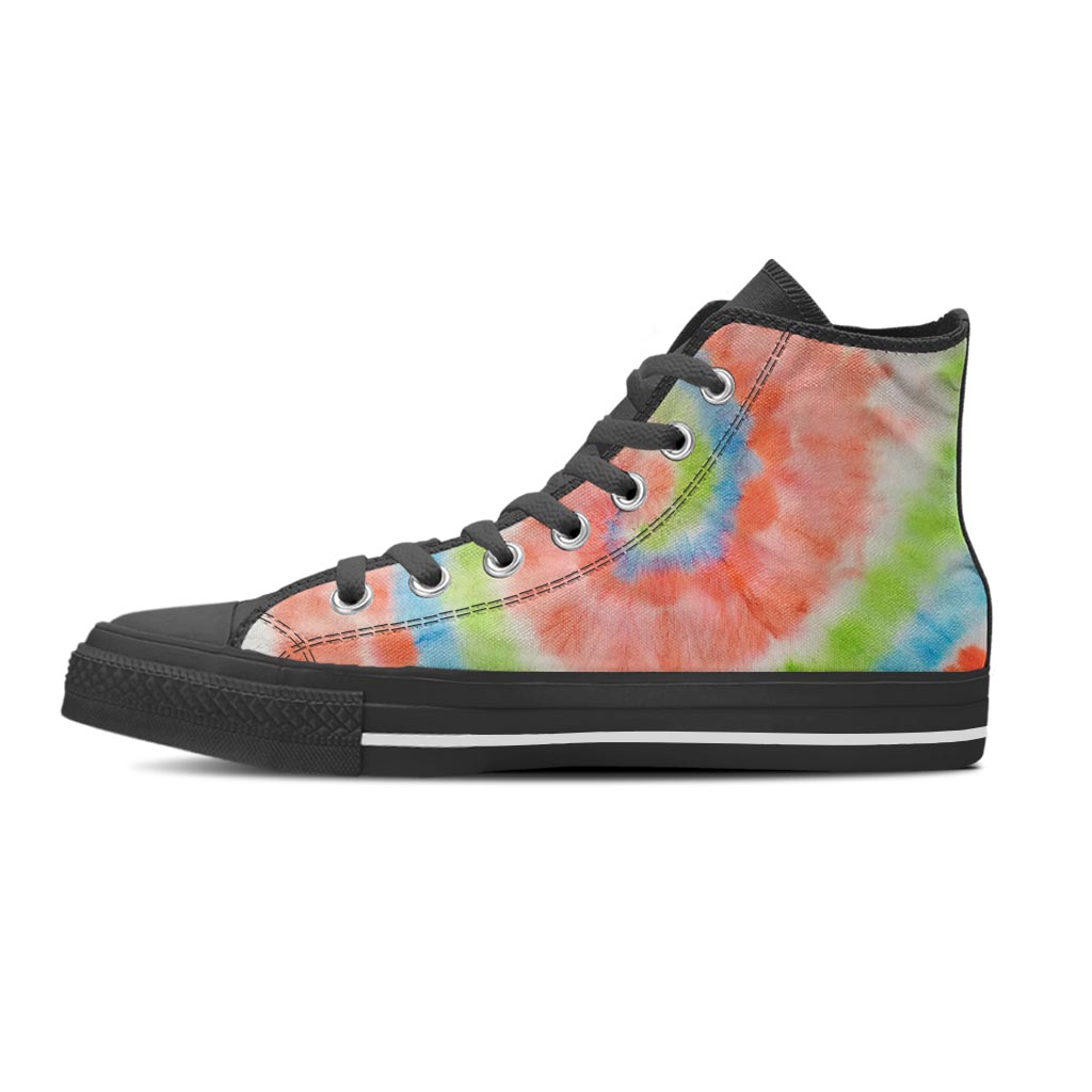 Spiral Tie Dye Women's High Top Shoes-grizzshop