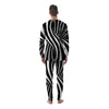 Spiral Twist Illusion White And Black Print Men's Pajamas-grizzshop