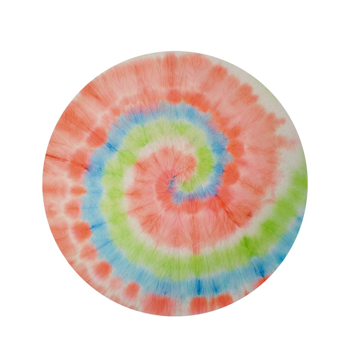 Spiral Tie Dye Round Rug-grizzshop