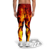 Spirit In Fire Hell Print Men's Leggings-grizzshop