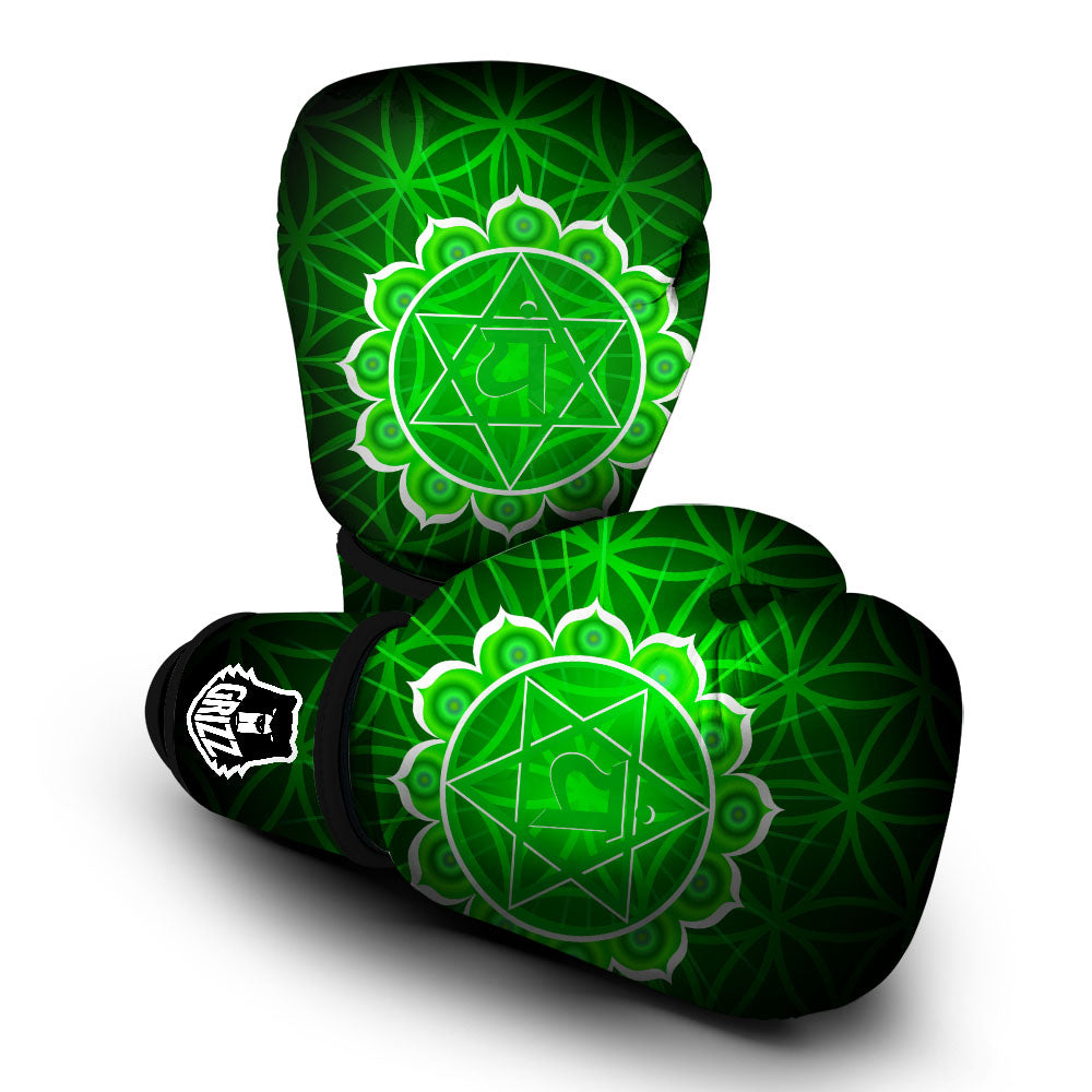 Spiritual Anahata Chakra Print Boxing Gloves-grizzshop