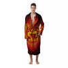 Spiritual Muladhara Chakra Print Men's Robe-grizzshop