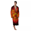 Spiritual Muladhara Chakra Print Men's Robe-grizzshop