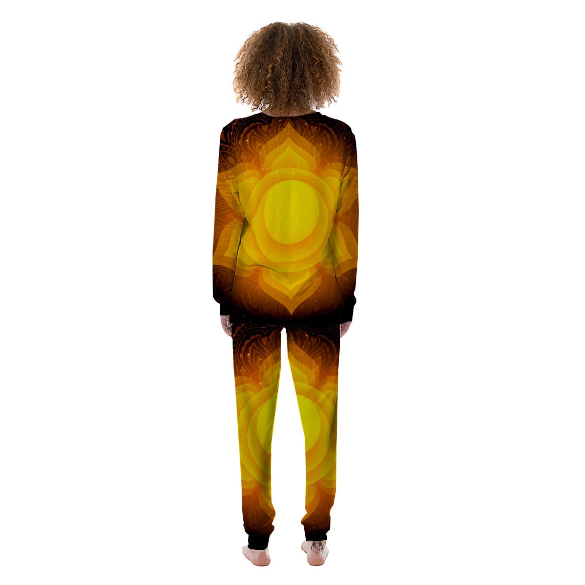 Spiritual Swadhisthana Chakra Print Women's Pajamas-grizzshop