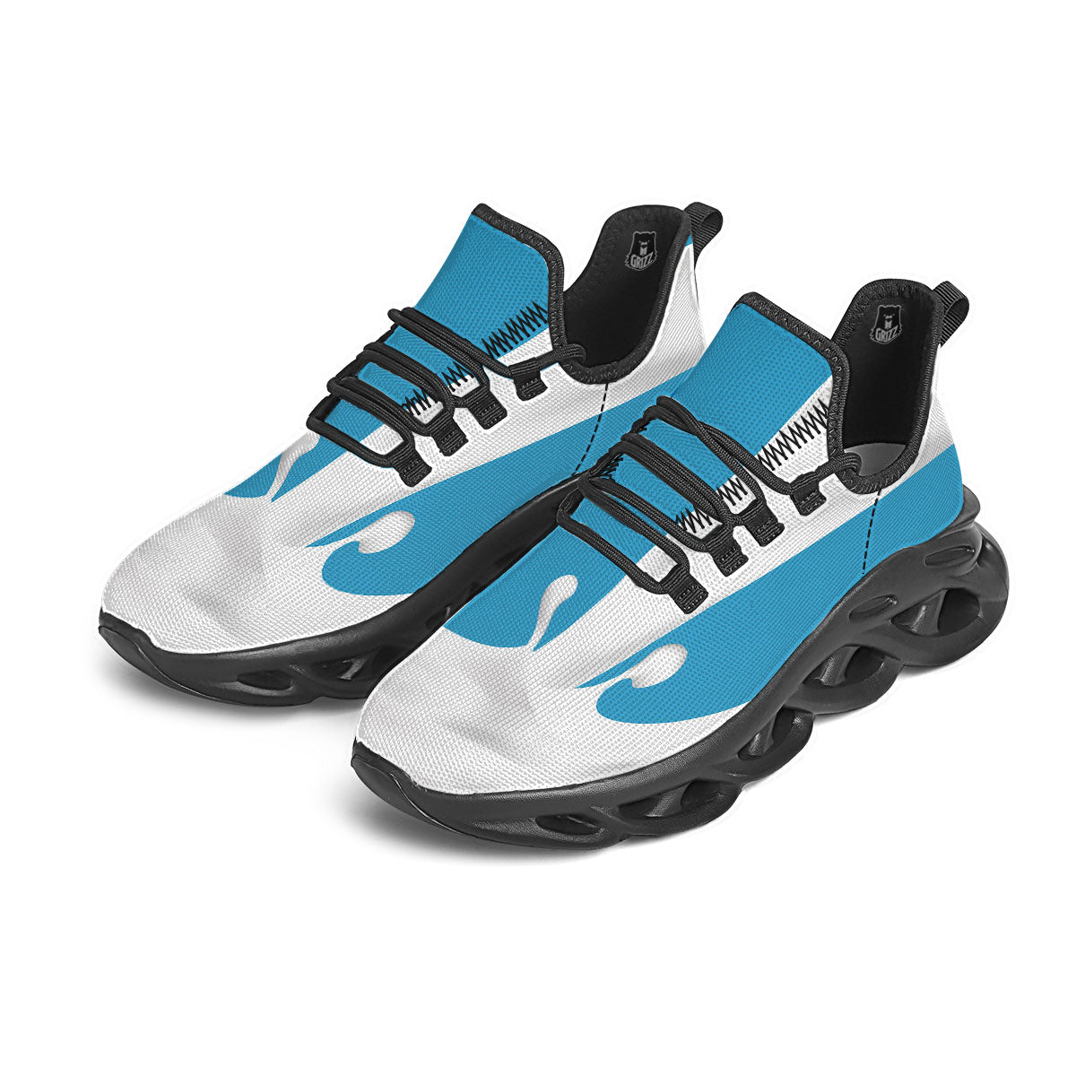 Splash Milk Print Black Running Shoes-grizzshop
