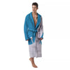 Splash Milk Print Men's Robe-grizzshop