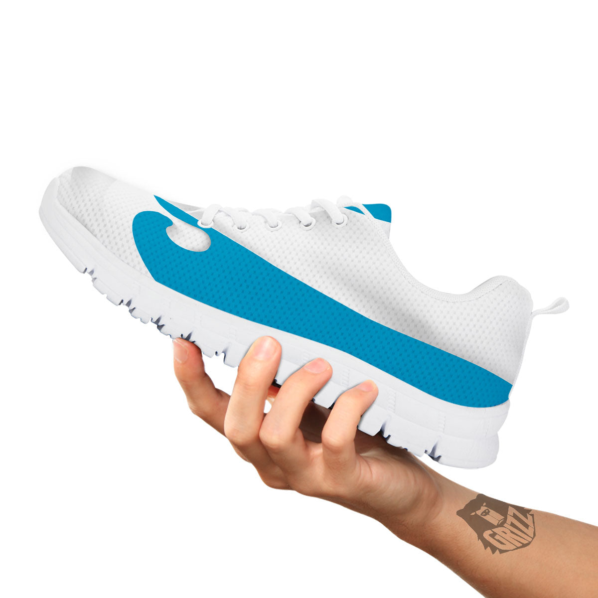 Splash Milk Print White Sneaker-grizzshop