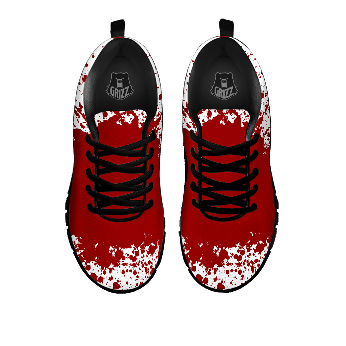 Splashed Blood Print Black Sneaker-grizzshop
