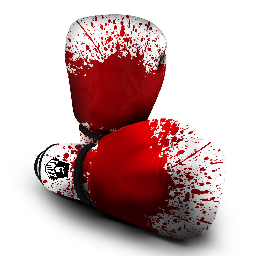 Splashed Blood Print Boxing Gloves-grizzshop