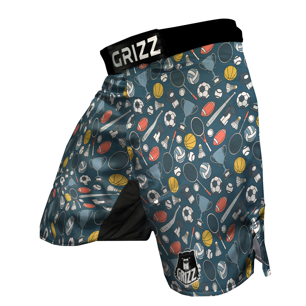 Sport Lacrosse Print Pattern MMA Shorts-grizzshop