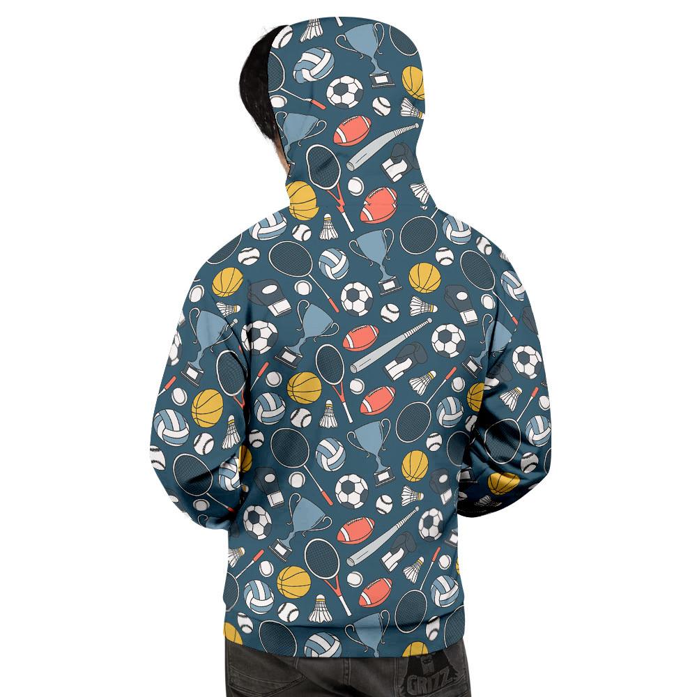 Sport Lacrosse Print Pattern Men's Hoodie-grizzshop
