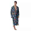 Sport Lacrosse Print Pattern Men's Robe-grizzshop