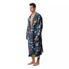 Sport Lacrosse Print Pattern Men's Robe-grizzshop