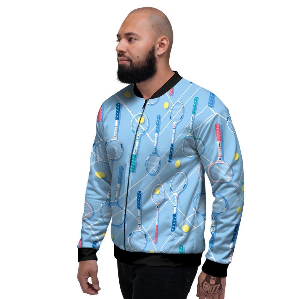 Sport Tennis Print Pattern Men's Bomber Jacket-grizzshop