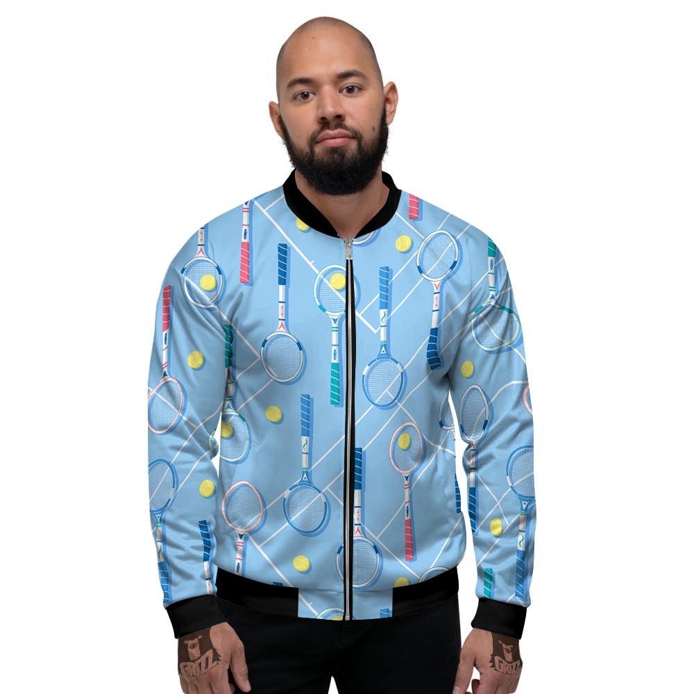 Sport Tennis Print Pattern Men's Bomber Jacket-grizzshop