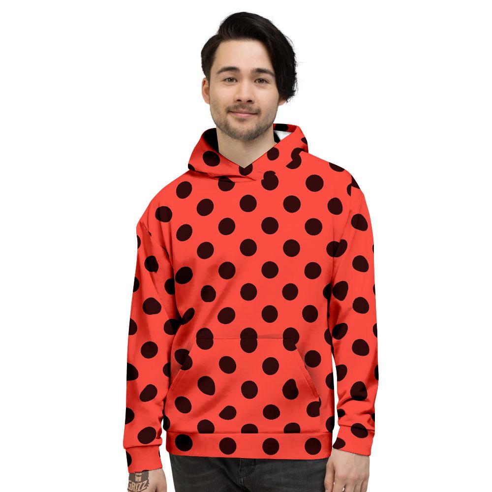 Spots Ladybug Print Pattern Men's Hoodie-grizzshop