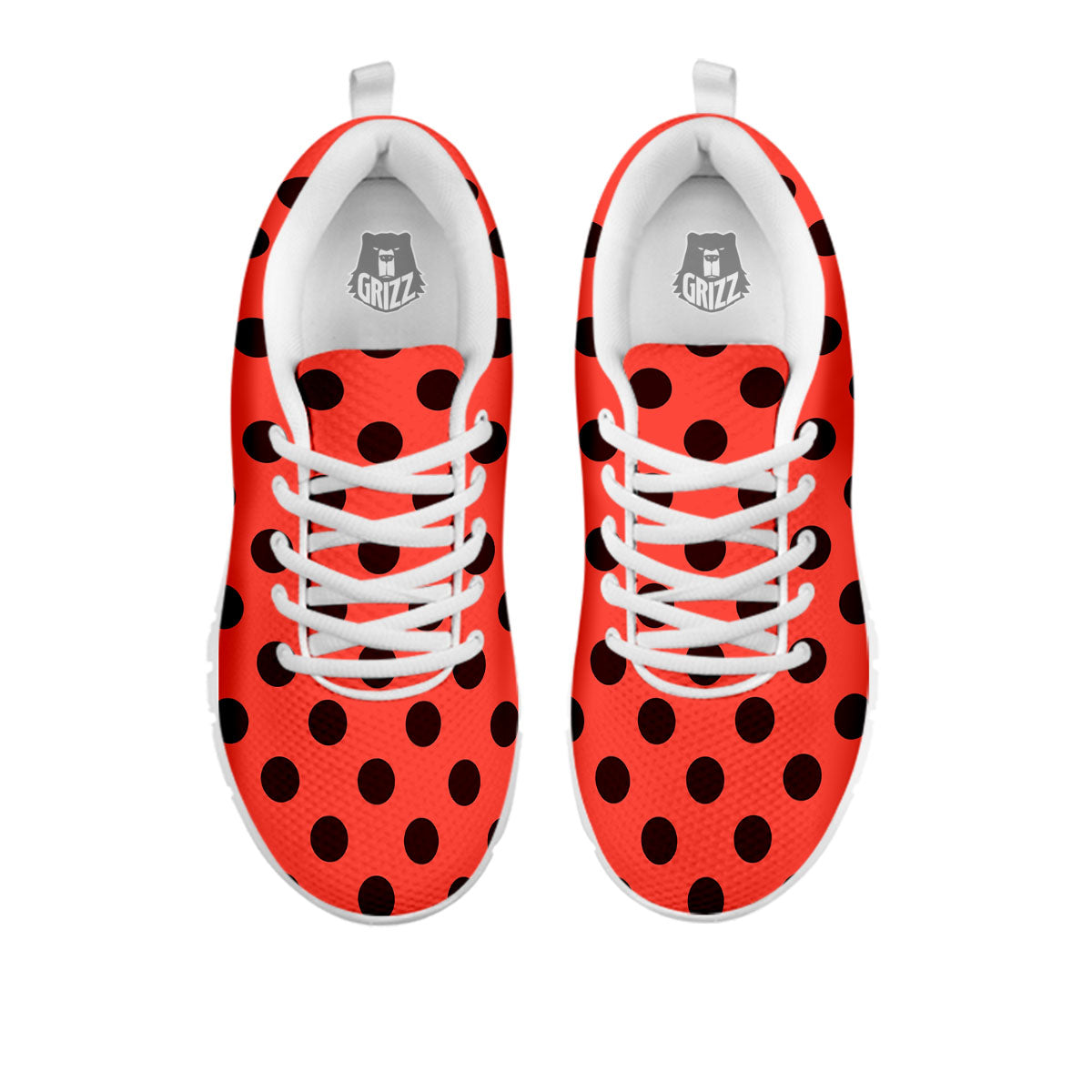 Spots Ladybug Print Pattern White Sneaker-grizzshop