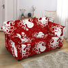 Squid Octopus Tentacle Pattern Print Loveseat Cover-grizzshop