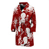 Squid Octopus Tentacle Pattern Print Men Long Robe-grizzshop