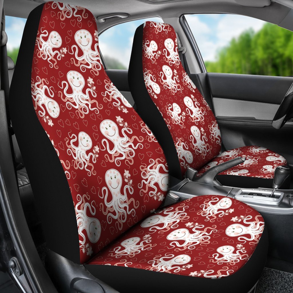 Squid Octopus Tentacle Pattern Print Universal Fit Car Seat Cover-grizzshop