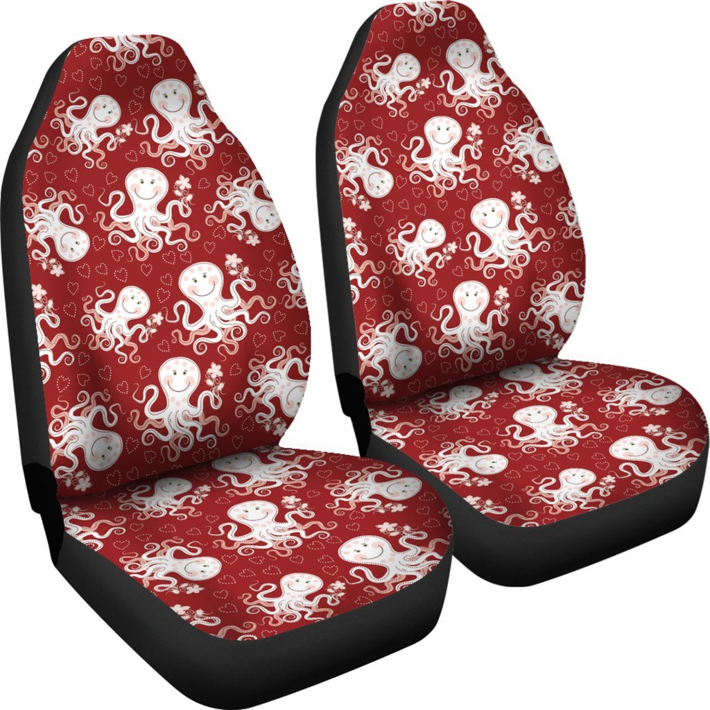 Squid Octopus Tentacle Pattern Print Universal Fit Car Seat Cover-grizzshop