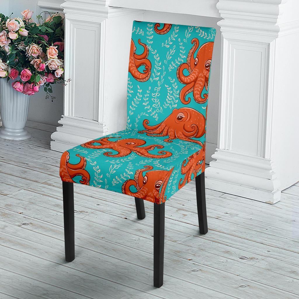 Squid Octopus Tentacle Print Pattern Chair Cover-grizzshop