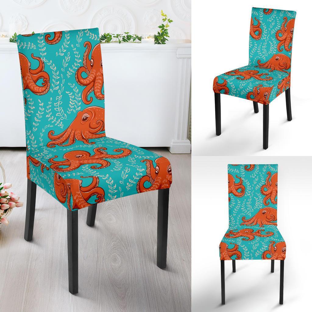 Squid Octopus Tentacle Print Pattern Chair Cover-grizzshop